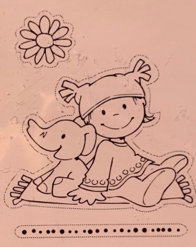 Clear Stamp Eline's Toddlers, sweet girl